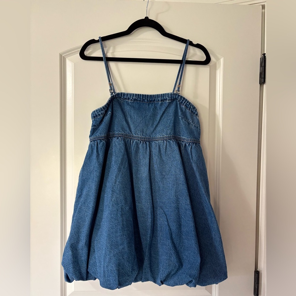 American Eagle denim bubble dress